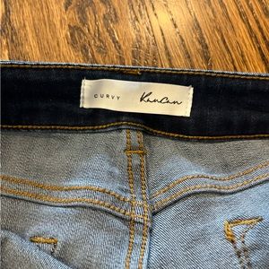 Kansan curvy straight button fly jeans